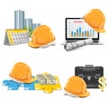 Vector Construction Investment Concept Royalty Free Stock Photo