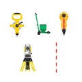 Vector construction tools Royalty Free Stock Photo