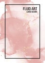 Vector contrast pink rose soft marble poster, pastel alcohol ink greeting card, inking website banner, abstract packaging with