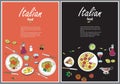 Vector cooking banner template with hand drawn objects Royalty Free Stock Photo