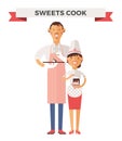 Vector cooking chef vector illustration