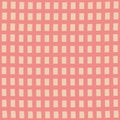 Vector Coral gingham check textures seamless pattern design. Suitable for fashion, textiles, greeting cards, digital