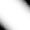 Vector corner design elements with halftone effect. on white.