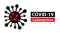 Vector coronavirus covid19 virus symbol. Novel coronavirus outbreak. Global pandemic alert. Covid-19 outbreak. Isolated vector