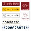 vector Corporate Logos Royalty Free Stock Photo