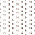 Vector correct solution, labyrinth, algorithm pattern with various icons.
