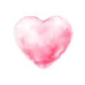 Vector cotton candy heart icon valentine sweet Royalty Free Stock Photo