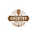 Vector Country Music Club Typography Logo Design Inspiration