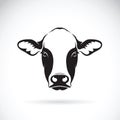 Vector of cow face design on white background.Animal. Royalty Free Stock Photo