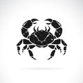 Vector of a crab design on white background. Easy editable layered vector illustration. Underwater animals. Food