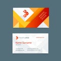 Vector creative business card template Royalty Free Stock Photo