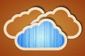 Vector creative computer cloud Royalty Free Stock Photo