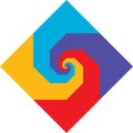 Vector Creative Minimalistic Trendy Logotype Pursuit Curve Bright Logo Concept Design