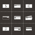 Vector credit card icons set Royalty Free Stock Photo