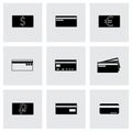 Vector credit card icons set Royalty Free Stock Photo