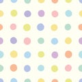 Vector creme seamless pattern background: Quiet Bubble. Royalty Free Stock Photo