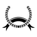 Vector crest Laurel Wreaths design