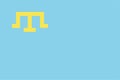 Crimean Tatar officially flag Royalty Free Stock Photo
