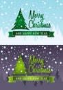 Vector cristmas card set. design concepts