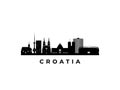 Vector Croatia skyline.