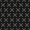 Vector crosses seamless pattern in traditional ethnic style. X texture.