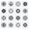 Vector Crosshair icon set