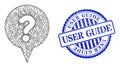 Grunge User Guide Seal and Network Question Banner Web Mesh