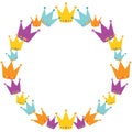 Vector Crowns Wreath