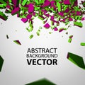 Vector Crushed Element. Royalty Free Stock Photo