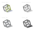 Vector Cube Metamorphose for logotype