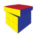 Vector of cube toy Rubik