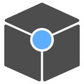 Cube Vertex Vector Icon
