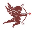 Vector Cupid Silhouette