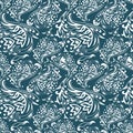 Vector curles pattern Royalty Free Stock Photo