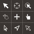 Vector cursor icons set