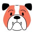 Vector Cute Dog Icon Illustration Royalty Free Stock Photo