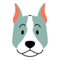 Vector Cute Dog Icon Illustration Royalty Free Stock Photo