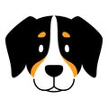 Vector Cute Dog Icon Illustration Royalty Free Stock Photo