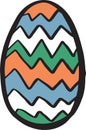 vector cute eggs symbol for easter and cartoon