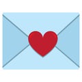 Vector cute kawaii letter envelope colorful isolated