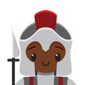 Vector cute knight colorful isolated