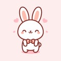 Vector Cute Rabbit Bunny Mascot cartoon