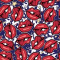 Vector cute rock and roll abstract background.