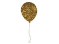 Vector cutout golden glitter of gathering event air bal