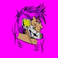 Vector of Cyberpunk Soldier can use for gaming logo