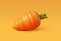 Vector 3d of Carrot, Fresh vegetable concept