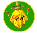 Vector 3d cinco de mayo party poster banner Royalty Free Stock Photo