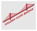 Vector 3d golden gate bridge san francisco