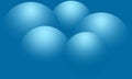 Abstract blue background with balls.