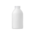 Vector 3d mockup of a plastic bottle for medical preparations, dietary supplements, dairy products, or cosmetics.